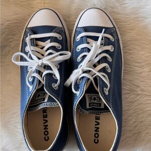 Virtually new Converse blue sneakers. Size 8